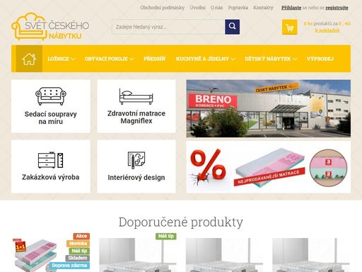 nábytek do vašeho bytu. lamelové rošty, postele, komody, skříně, sedací soupravy, jídelní stoly a židle, nábytek do dětských pokojů.