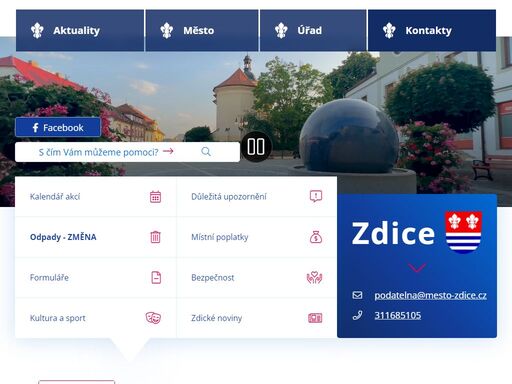 oficiální stránky města zdice