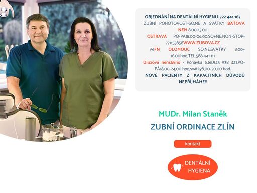 na dentální hygienu se lze objednat i bez registrace v naší zubní ordinaci, volejte 722 441 167.