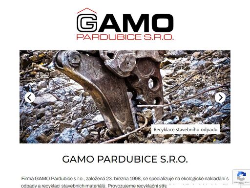 firma gamo pardubice s.r.o. se specializuje na recyklaci stavebního odpadu. nabízíme odvoz suti, dočasné uložení a úpravu v našem recyklačním středisku.