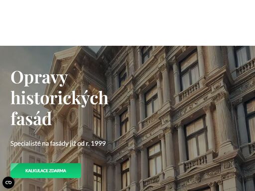 komplexní opravy fasád s důrazem na zachování původní historické autenticity, kulturní hodnoty a dlouhodobé životnosti. poptejte konzultaci zdarma!