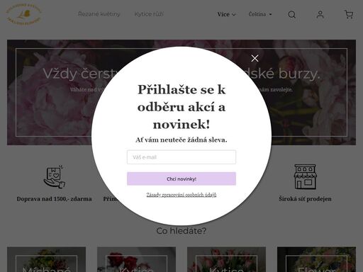 homepage.  vždy čerstvé a kvalitní květiny přímo z holandské burzy. podívejte se na novinky!