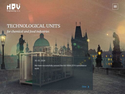 hpv engineering - technological units for chemical and food industries.