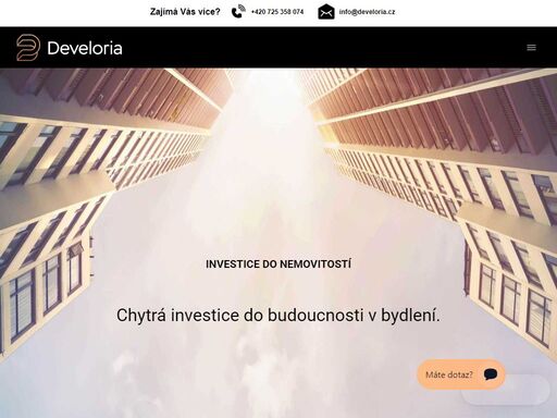 věnujeme se návrhům a realizaci developerských projektů, rekonstrukci nemovitostí, pronájmu zážitkových i funkčních objektů a investicím do nemovitostí.