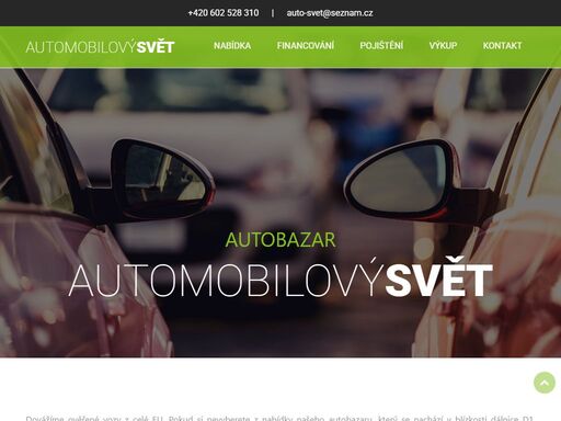 autobazar automobilový svět, prodej a zprostředkování prodeje automobilů. nacházíme se v brně, v blízkosti dálnice d1.