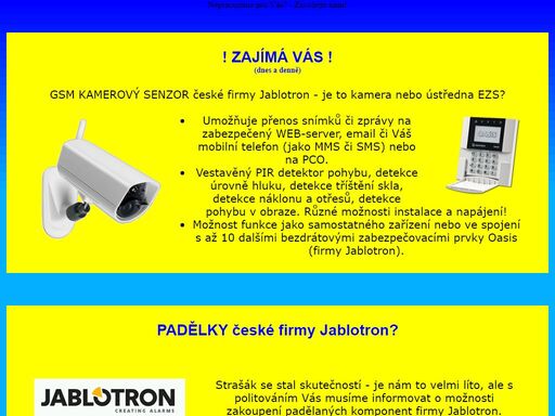 ezs - zabezpečovačka - alarm - kamerový systém pro domácnost i průmysl - automatizace - projekce elektro - programování plc i pc 