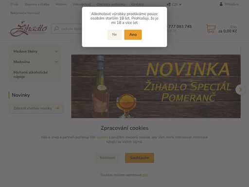 originální medové likéry žihadlo. v současnosti vyrábíme sedm různých příchutí.