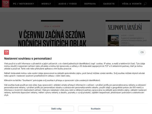 techfocus.cz – vědecko-technický magazín. každý den novinky ze světa techniky, vědy a výzkumu, dobývání vesmíru.