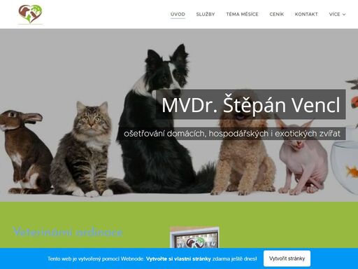 veterinární ordinace v kostelci nad orlicí. provádění preventivních, diagnostických a terapeutických zákroků u psů, koček, hlodavců, ptáků, plazů, obojživelníků a ryb. poradenství a konzultace malo- i velkochovatelům, metabolické testy zvířat.
