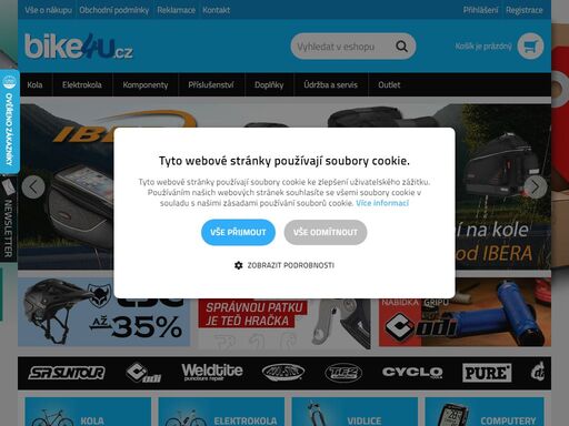 eshop s širokým sortimentem jízdních kol a elektrokol. jsme dovozce mnoha značek. skladem více než 5 000 položek. komponenty, příslušenství, péče o kolo.