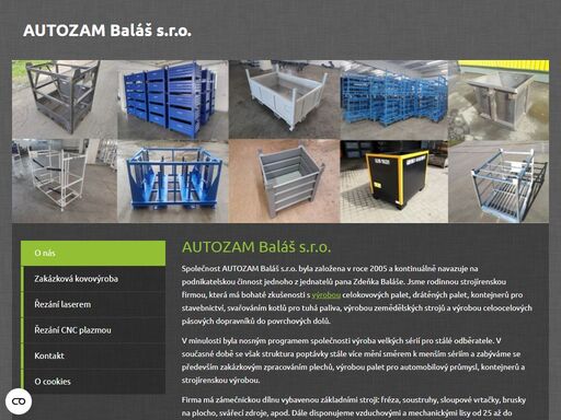 .kovovýroba autozam baláš s.r.o. v městě albrechticích nabízí zakázkovou kovovýrobu a řezání laserem