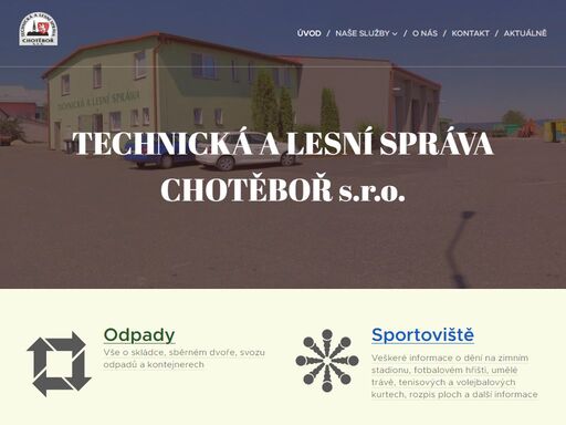 sokolohradská 167, chotěboř, 58301 chotěboř. technická správa města chotěboře, hospodaření s odpady a správa zimního stadionu