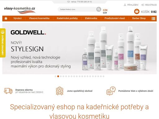 specializovaný eshop na kadeřnické potřeby a vlasovou kosmetiku. náš e-shop vlasy-kosmetika.cz nabízí široký sortiment zboží profesionální vlasové kosmetiky, kadeřnické potřeby a pomůcky firem wella, bes, schwarzkopf, kérastase, l´oréal, londa, matrix, goldwell, selective, subrina, black, vitalitys, babyliss pro, so…