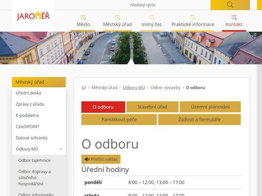 oficiální stránky města jaroměř