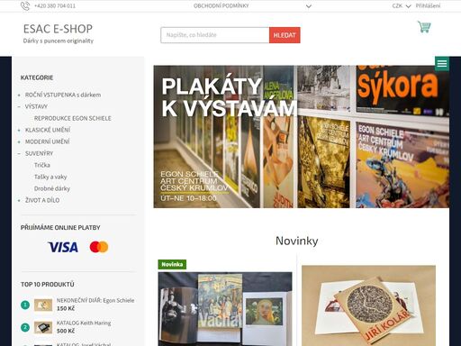 vítejte v našem obchodě. vítejte v galerijním shopu egon schiele art centra. v současné době jsme pro vás připravili úžasnou nabídku ve formě roční vstupenky v hodnotě 1000 kč. za vaši přízeň budete odměněni darem ve formě originálního výtvarného díla, které nám autoři pro tento účel věnovali a navíc ještě katalog k…