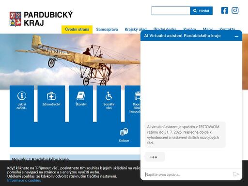 portál pardubického kraje, krajský úřad pardubického kraje