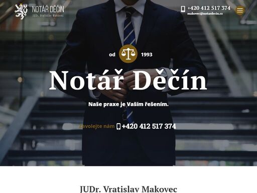 notář judr. vratislav makovec působí v kanceláři na adrese u plovárny 438/3, 405 02 děčín. doporučujeme domluvit si termín návštěvy předem.
