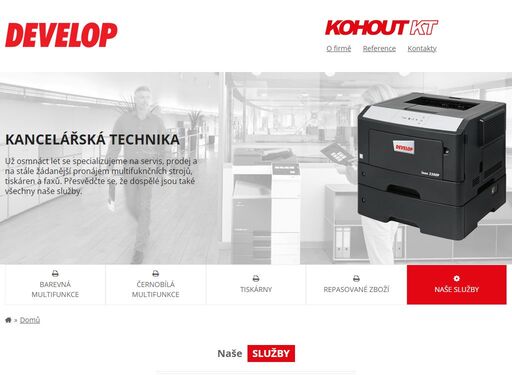 kohout kt je již od roku 1998 vašim partnerem v oblasti servisu, prodeje a pronájmu kancelářské techniky, zejména multifunkčních strojů, tiskáren a faxů.