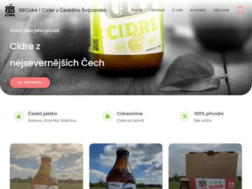 výroba a prodej cidru a moštu z jablek z nejsevernějších čech