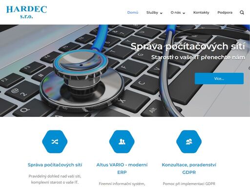správa počítačových sítí, prodej a servis výpočetní techniky, gdpr, konzultace, webdesign