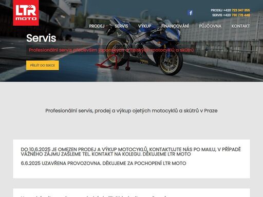 profesionální servis, prodej a výkup ojetých motocyklů a skútrů v praze. možnost splátek a protiúčtu.