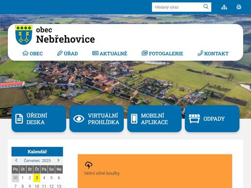 oficiální stránky obce nebřehovice