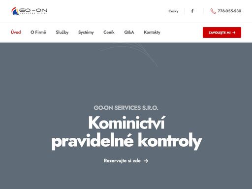 kominictví - go-on services s.r.o. - komín až na prvním místě - profesionální kominické služby v jihlavě a širokém okolí. Čištění, revize, vložkování a opravy komínů. rychlé objednání, férové ceny, odborný přístup.