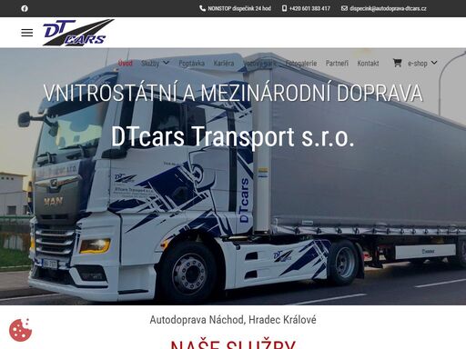 mezinárodní a vnitrostátní autodoprava a spedice, zajistíme přepravu nebezpečného odpadu, přepravu vozidel a pronájem kontejnerů, vozidel a vleků.  nabízíme zemní a výkopové práce.
