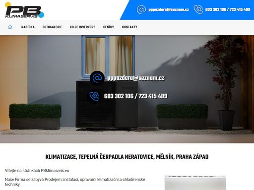 pbklimaservis - montáž, prodej a servis chlazení, tepelných čerpadel a vzduchotechniky neratovice, mělník, praha západ