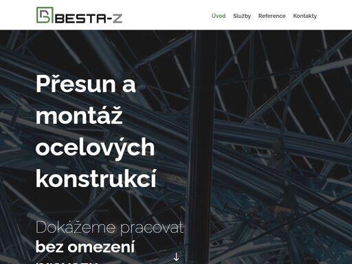 přesun a montáž ocelových konstrukcí…