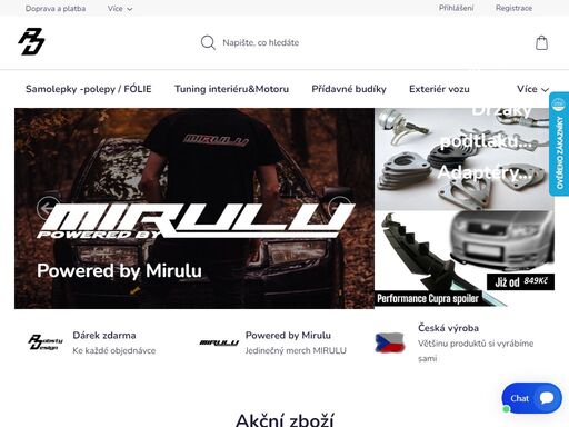 car performance?  tuning? držáky přídavných budíků? samolepky? přídavné budíky?  držáků spz? adaptéry? sportovní sání? spoilery? výdechy? sunstripy?