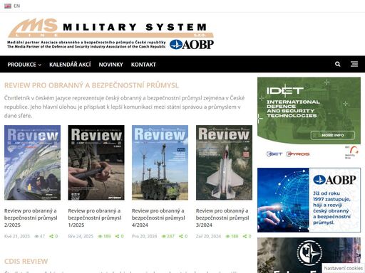 ms line publishing house je mediálním partnerem asociace obranného a bezpečnostního průmyslu české republiky. vydávající review, cdis review, idet news atd.