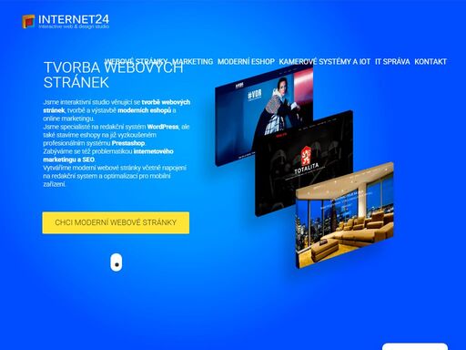 tvorba webových stránek, eshopů, online marketing. pod hlavičkou internet24 se skrývají tvůrci velkých a úspěšných webů a e-shopů. to pravé řešení pro vás!