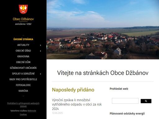 obec džbánov