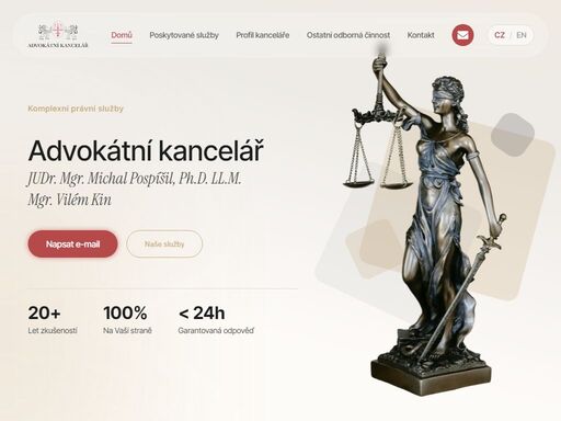 poskytujeme komplexní právní služby s důrazem na osobní přístup a efektivní řešení. specializujeme se mj. na obchodní, autorské a rodinné právo.