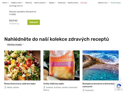 nejpestřejší eshop s bezlepkovými potravinami