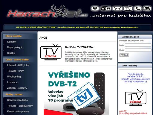 harrachnet.cz - poskytovatel internetových služeb isp - rychlé bezdrátové připojení k internetu pro oblast: harrachov, kořenov, polubný a jejich okolí