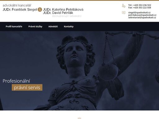 advokátní kancelář v karlových varech, judr. františek siegel a spolupracující advokátka judr. kateřina petriláková.