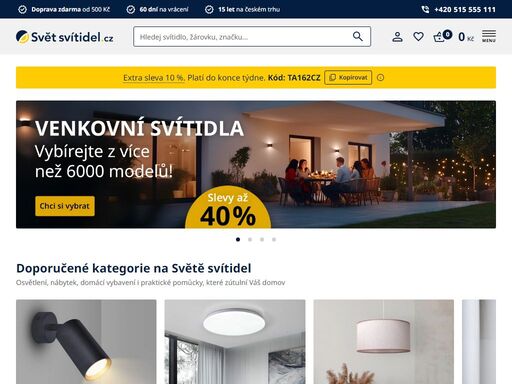 ? osvětlení a svítidla ? pro váš domov - svítidla online.?? e-shop zaměřený na interiérová a venkovní svítidla a osvětlení.?