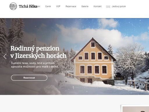 penzion jizerky - ubytování v jizerských horách. penzion tichá říčka nabízí zimní i letní ubytování v srdci jizerských hor.
