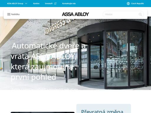 objevte inovativní řešení assa abloy pro dveře, zámky, přístupové systémy a automatizaci vstupů. pomáháme zvyšovat bezpečnost, komfort a efektivitu v budovách po celém světě – od domácností po průmyslové areály.