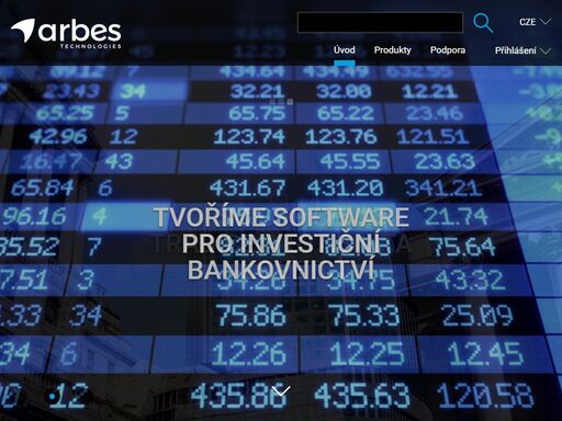 arbes systém software pro obchodování a vypořádání s cp poskytování custod služeb správu portfolií komunikaci s cdcp, pro výkon funkce depozitáře samostatnou evidenci investičních nástrojů