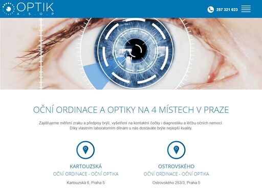 zajišťujeme měření zraku a předpisy brýlí, vyšetření na kontaktní čočky i diagnostiku a léčbu očních nemocí. najděte si nejbližší pobočku a rovnou se objednejte.