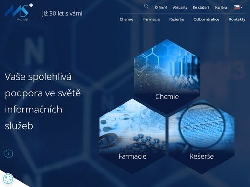 nabízíme informační služby z lokálních zdravotnických zdrojů a ze světových zdrojů ve všech oborech lidského konání, především v oborech farmacie, medicíny, chemie a přírodních věd.