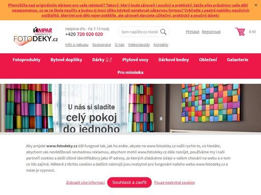 fotodeky.cz nabízíme zpracování originálních dárků pro sebe i své nejbližší, jako jsou deky s vlastním potiskem, či s našimi vlastními motivy. na výběr jich je opravdu hodně, a každý si určitě vybere.