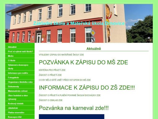 základní škola a mateřská škola drnovice