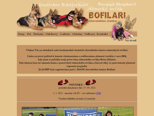 německý ovčák, bofilari,chovatelská stanice bofilari,www.bofilari.cz, štěňata německého ovčáka, prodej štěňat, výcvik, výstavy