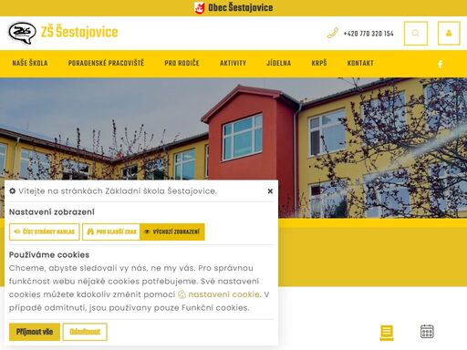 obec informuje obecni web is malé obce střední obce - základní škola šestajovice obsah stránky - základní škola šestajovice