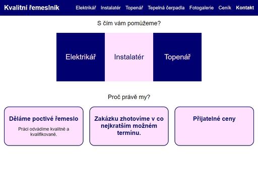 elektrikářské, instalatérské a topenářské práce v praze a středočeském kraji.