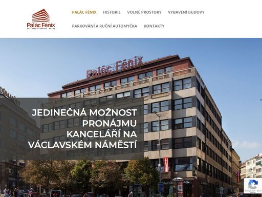 pronájem malých a velkých kancelářských prostor na václavském náměstí v praze v areálu palác fénix.